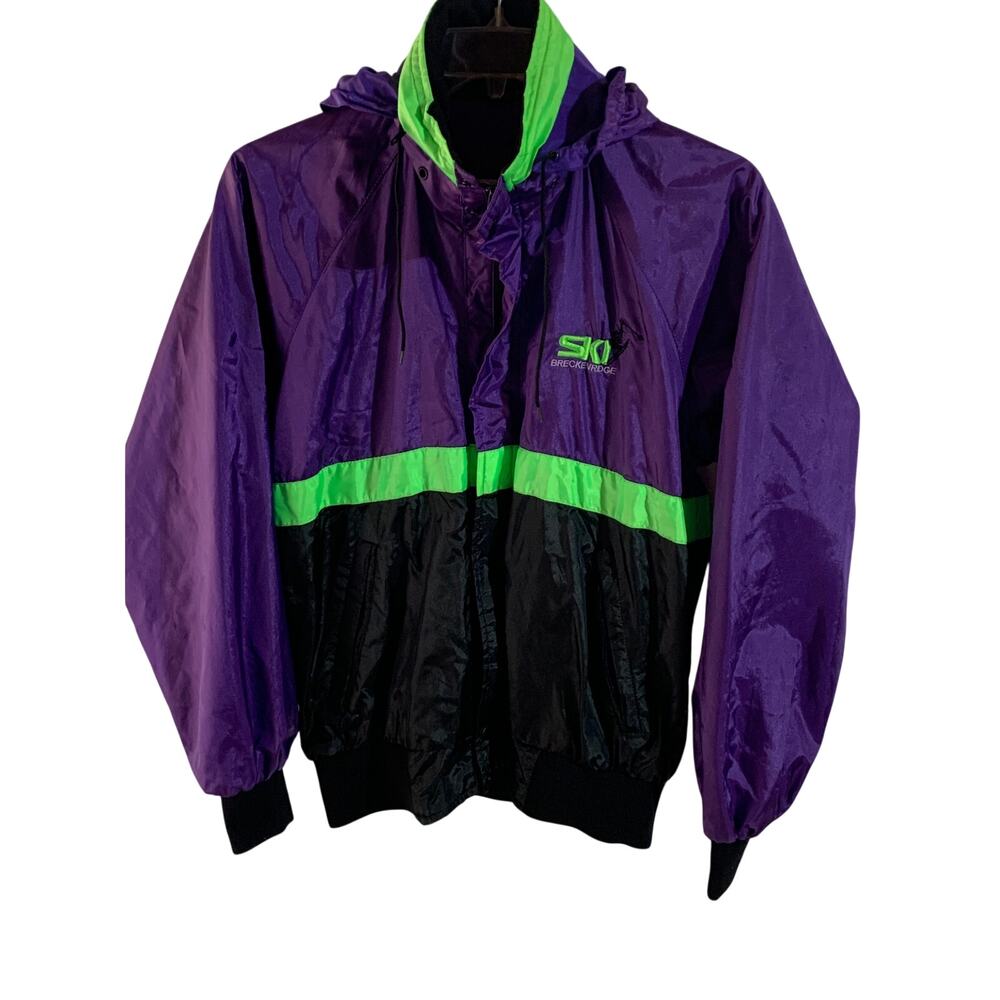 MAYA waterproof Ski Breckinridge neon jacket weatherproof M hooded